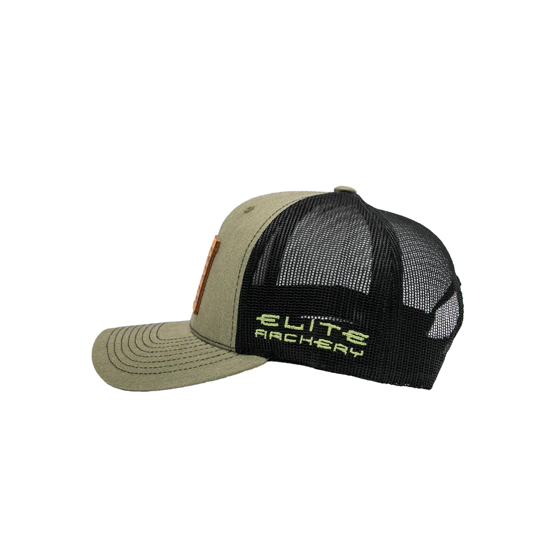 Elite Leather Flag Patch Hat - Image 3